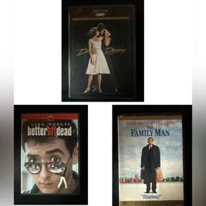 3 DVds Dirty Dancing Better Off Dead Family Man